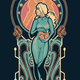Illustration for article titled The Art Nouveau of scifi heroines